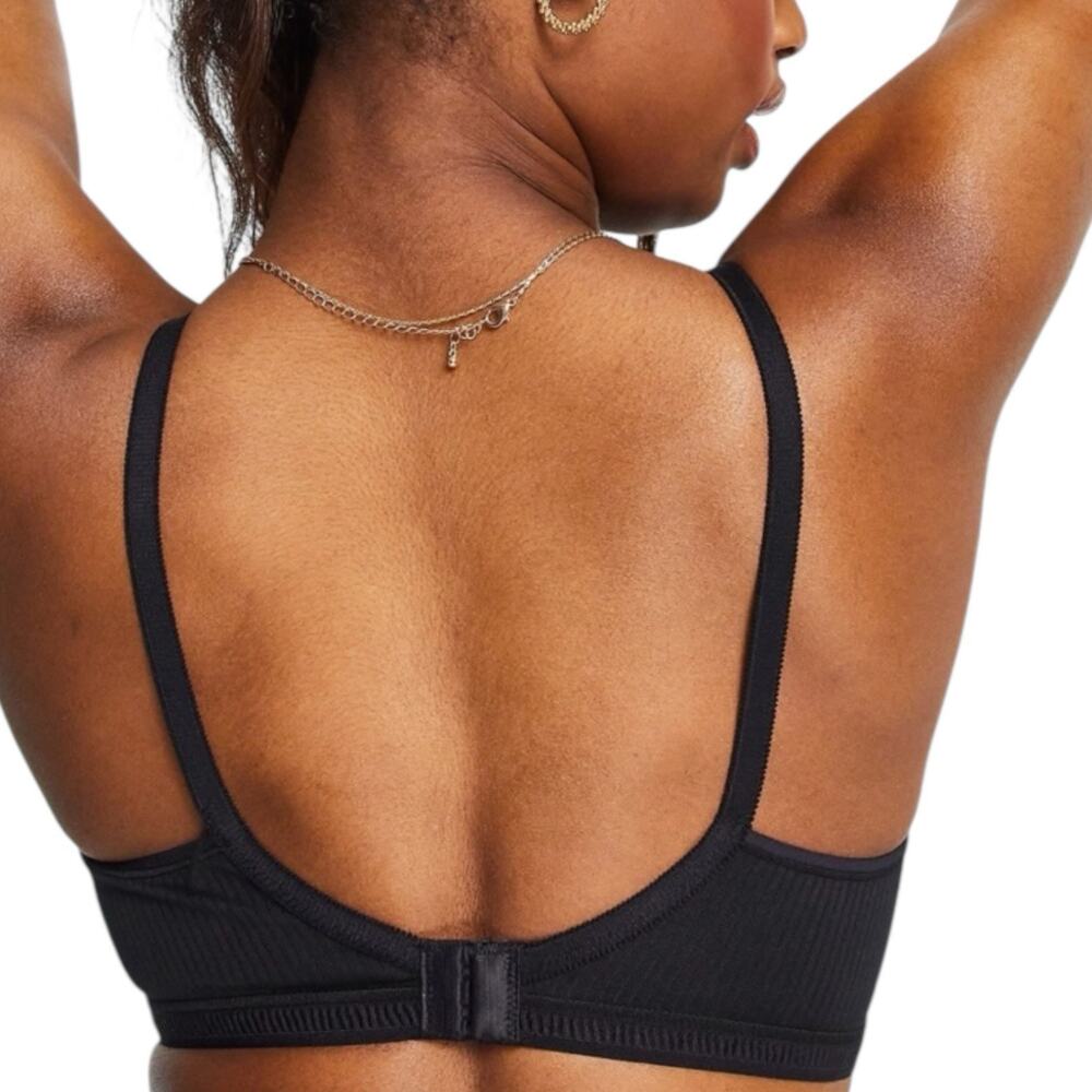NWT Dorina Tiffany Non Padded Ribbed Bra Black Size 36B - Picture 2 of 8